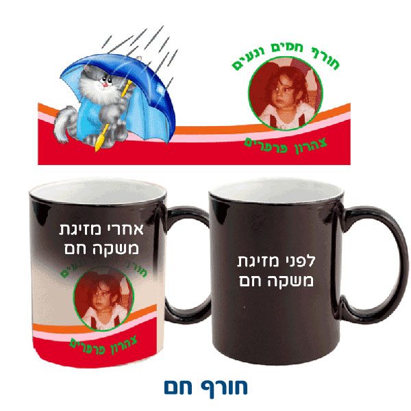 ספל הפלא עם הדפסה אישית של תמונה או שם