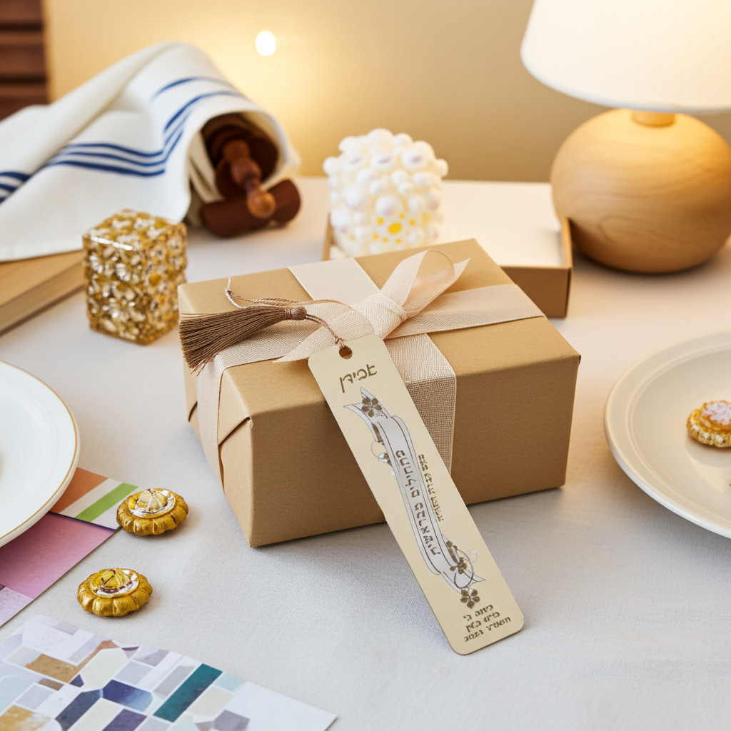 סימנייה מהודרת ממתכת עם גדיל (ציצית)