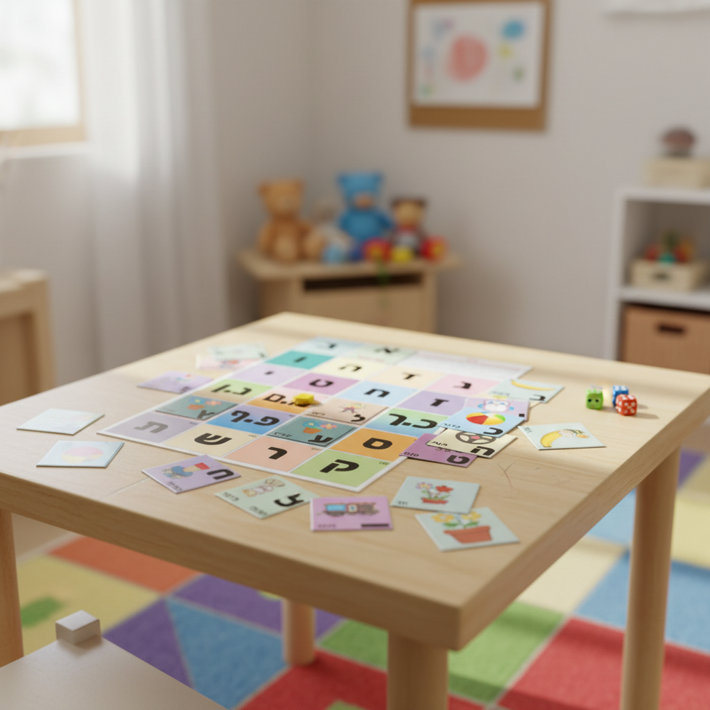 הכרת אותיות תוך כדי משחק