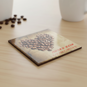 תחתית מעץ לספלים