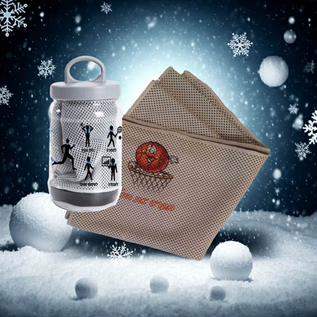 מגבת קירור עם שם בהדפסה אישית