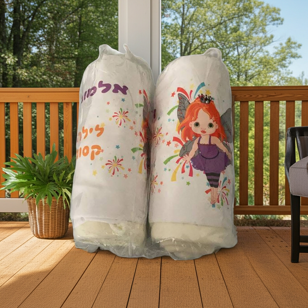 שמיכת פליז וציפית עם שם - המתנה המושלמת