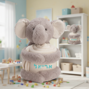 פילון עם שמיכת פליז