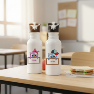 בקבוק אקולוגי עם שם, החל מ-43 ש"ח