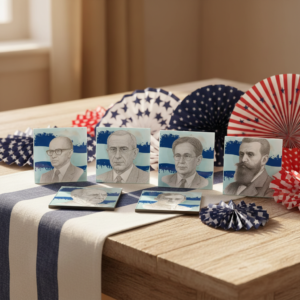 שישיית תחתיות זכוכית, גדולי האומה, החל מ-73 ש"ח